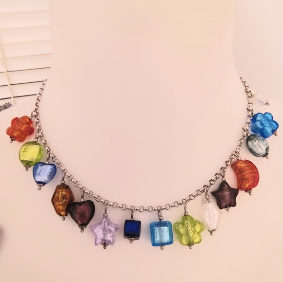 ANTICA MURINA Venezian Made Multicolor Glass Necklace & Bracelet - Picture 11 of 12
